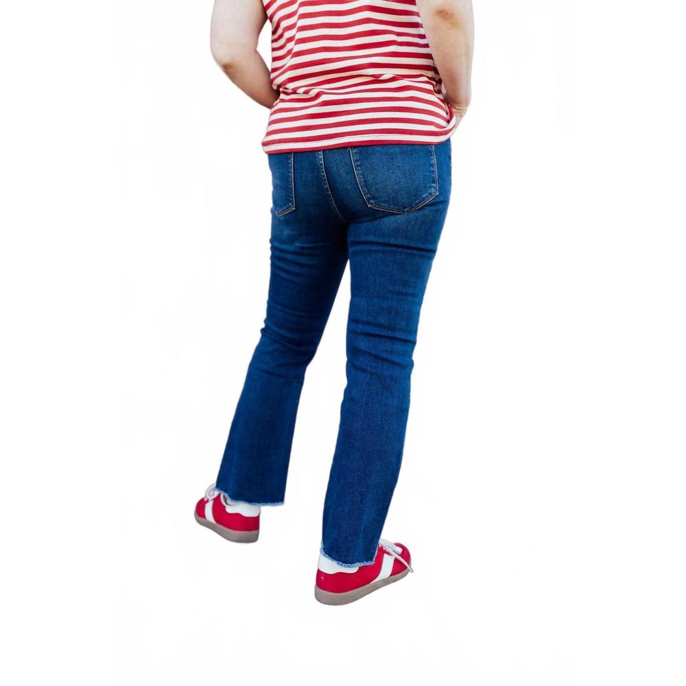 NEW LOVERVET seabrook beach high rise jeans in dark wash - Picture 8 of 10